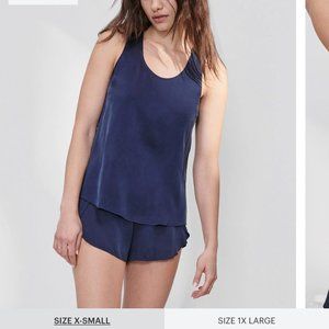 Lunya Washable Silk Pajama Set - Size Small